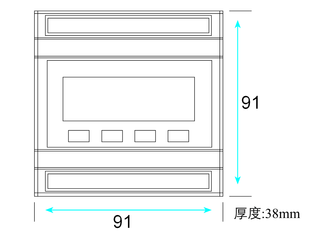  壁挂式超声波热量表（管段式）